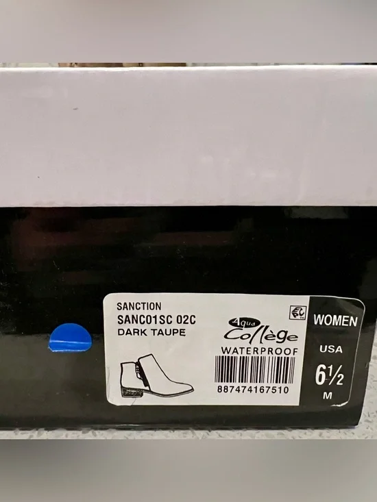 Aqua College Suede Side-Zip Ankle Boots NIB - Picture 9 of 9